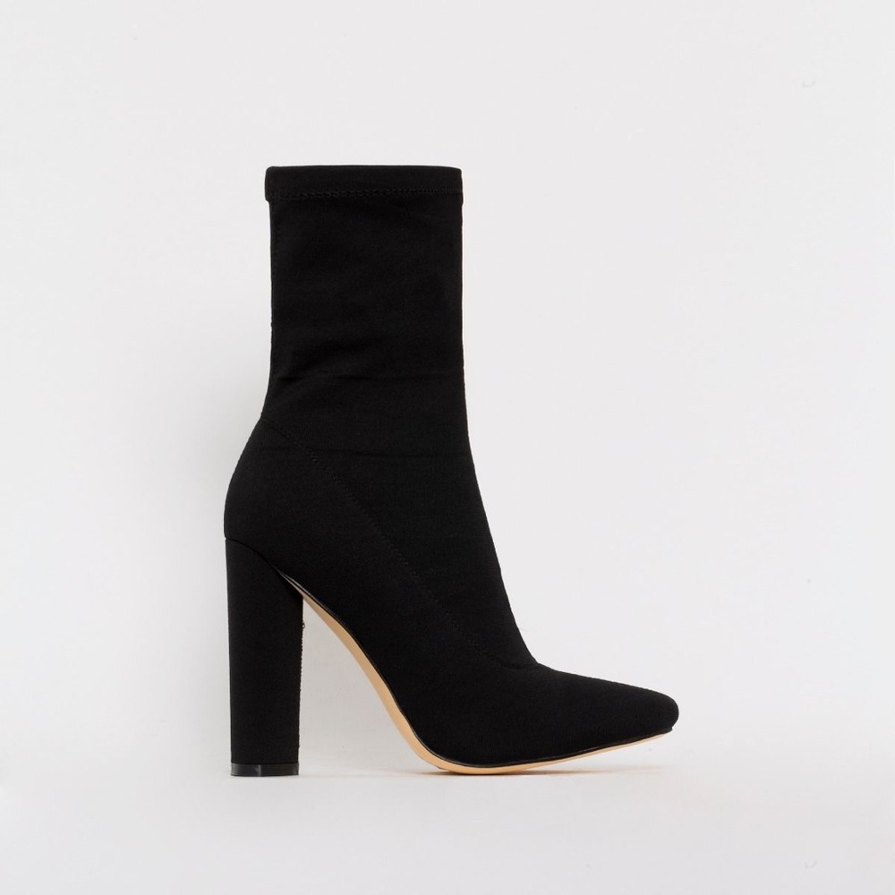 Black Sock Ankle Boots